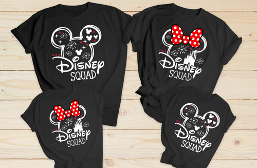 Schwarze passende disney squad - passende,