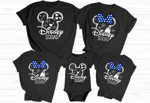 Schwarze passende disney squad - schwarze,